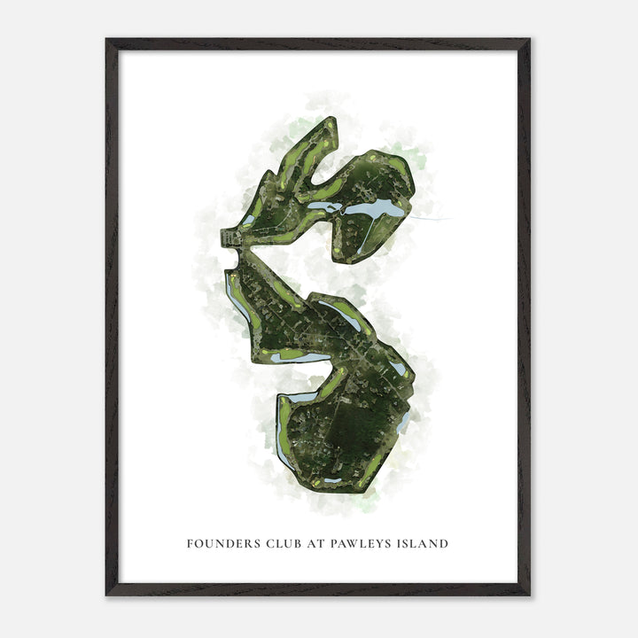 Print of Founders Club At Pawleys Island Classic Map