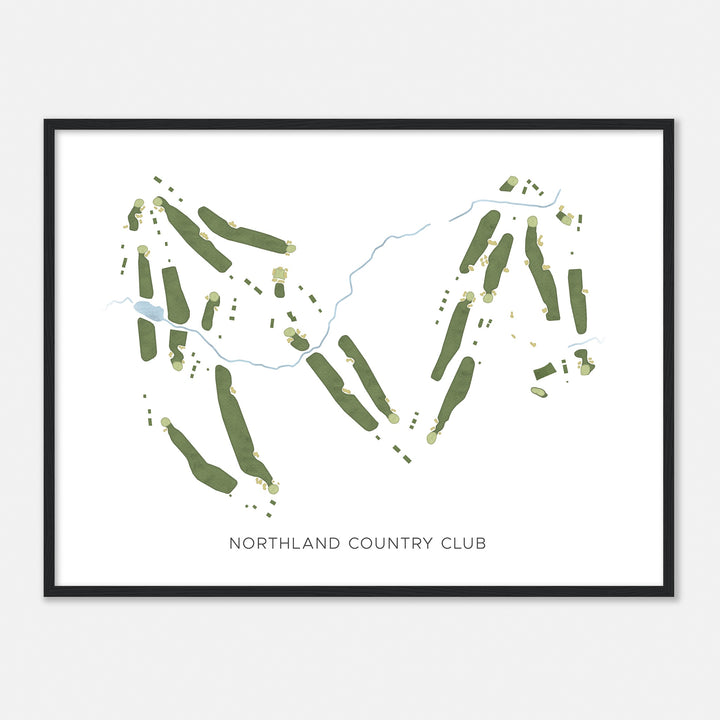 Print of Northland Country Club Modern Map