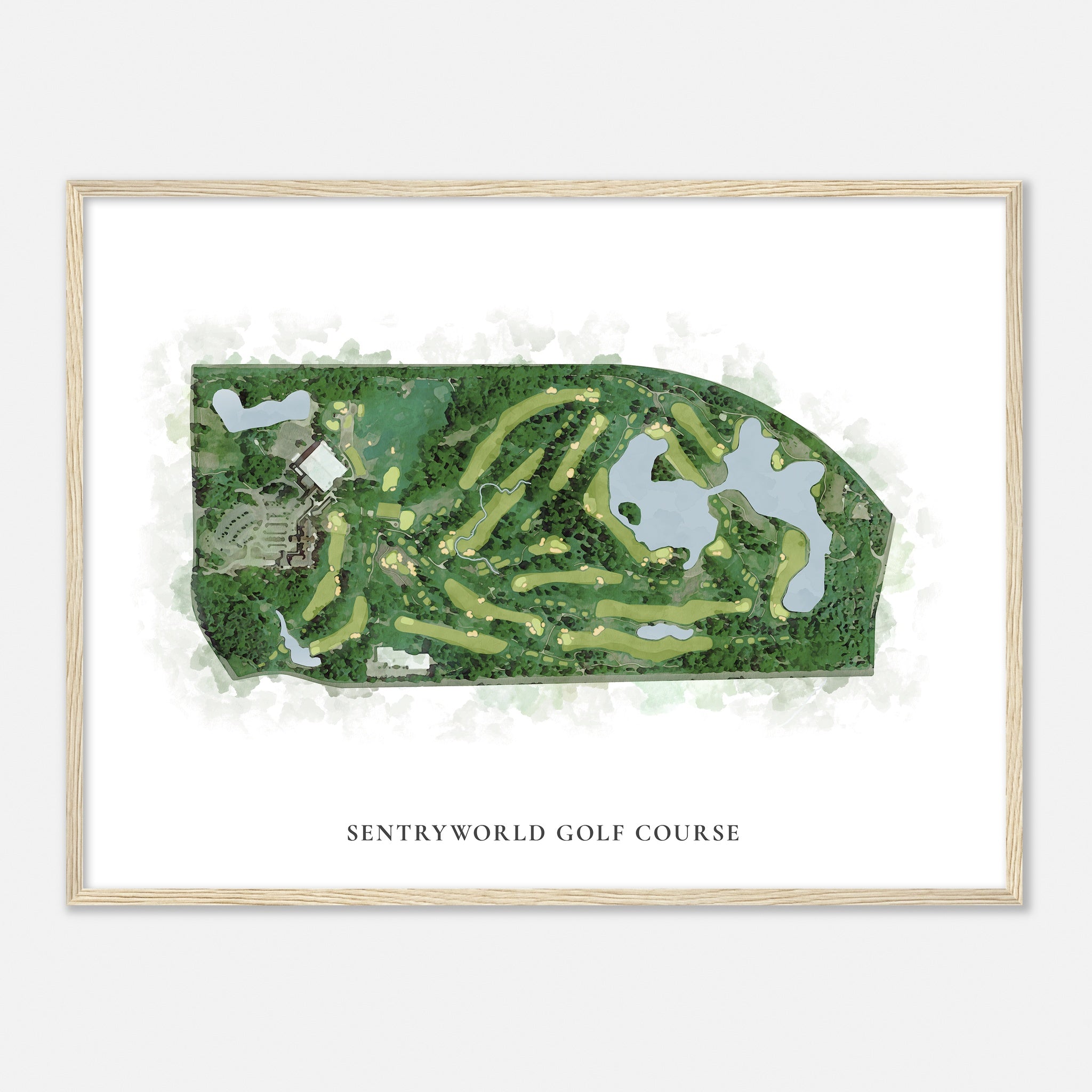 SentryWorld Golf Course, Wisconsin - Custom Golf Course Map in Classic ...