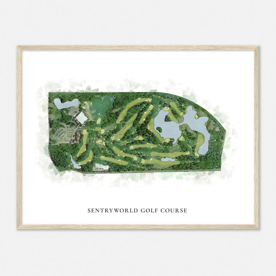 Print of Sentryworld Golf Course Classic Map