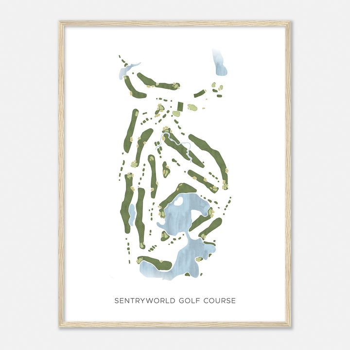 Print of Sentryworld Golf Course Modern Map