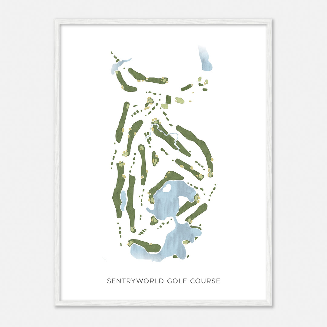 Print of Sentryworld Golf Course Modern Map