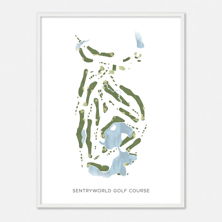 Print of Sentryworld Golf Course Modern Map