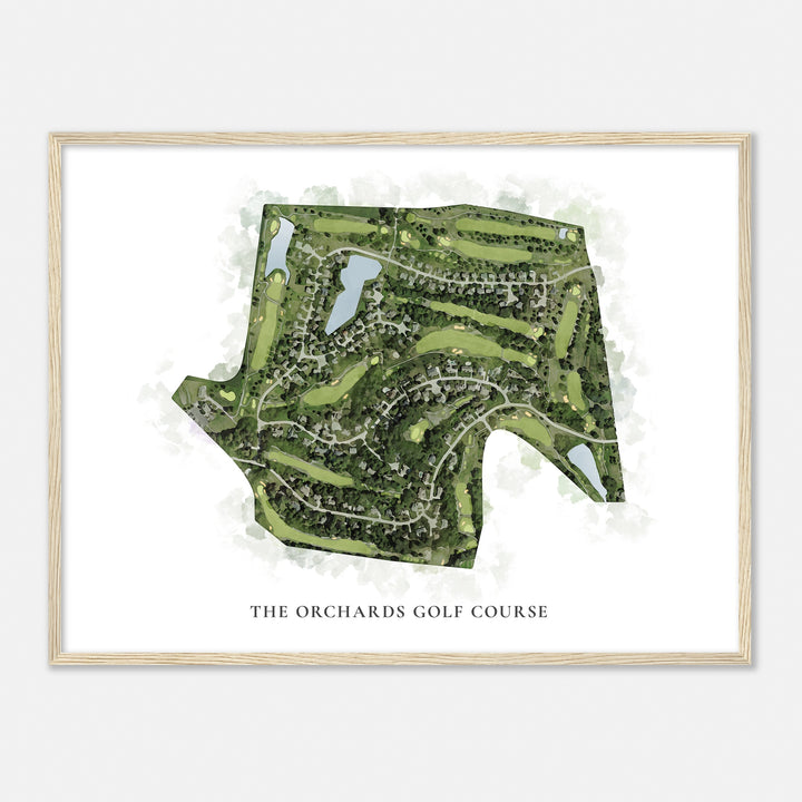 Print of The Orchards Golf Course Classic Map