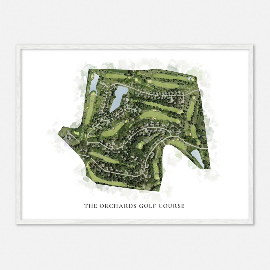 Print of The Orchards Golf Course Classic Map