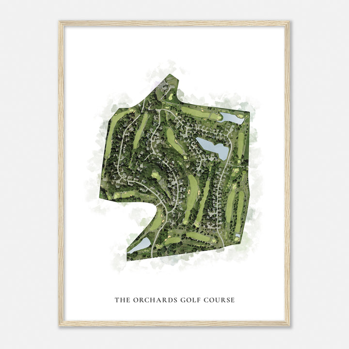 Print of The Orchards Golf Course Classic Map