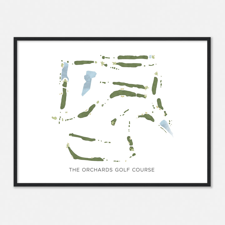 Print of The Orchards Golf Course Modern Map