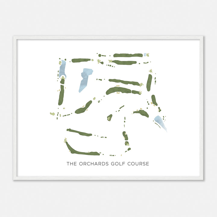 Print of The Orchards Golf Course Modern Map