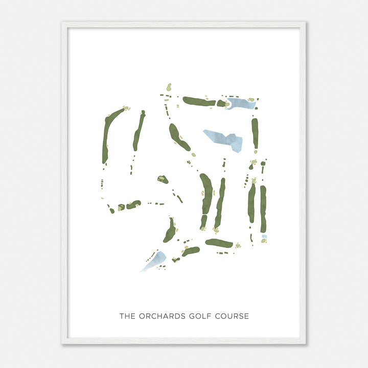 Print of The Orchards Golf Course Modern Map