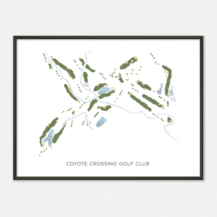 Print of Coyote Crossing Golf Club Modern Map