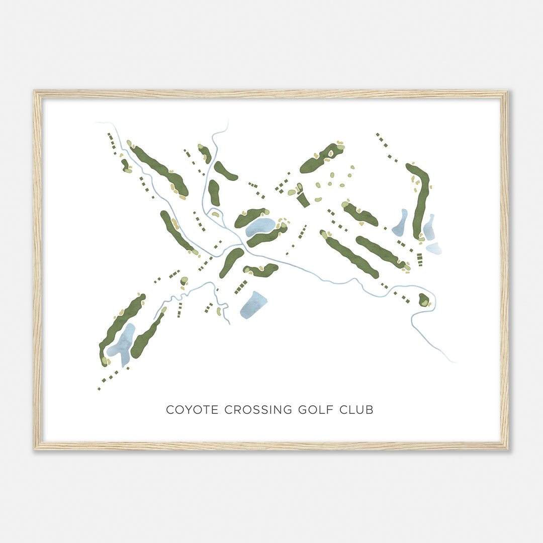 Print of Coyote Crossing Golf Club Modern Map