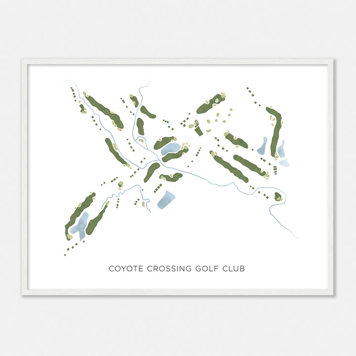 Print of Coyote Crossing Golf Club Modern Map