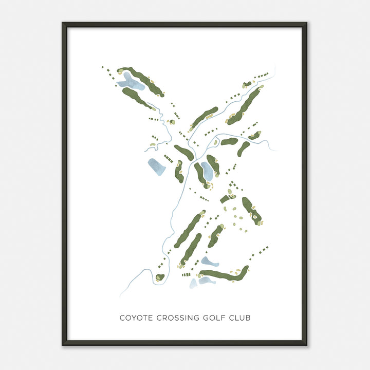 Print of Coyote Crossing Golf Club Modern Map