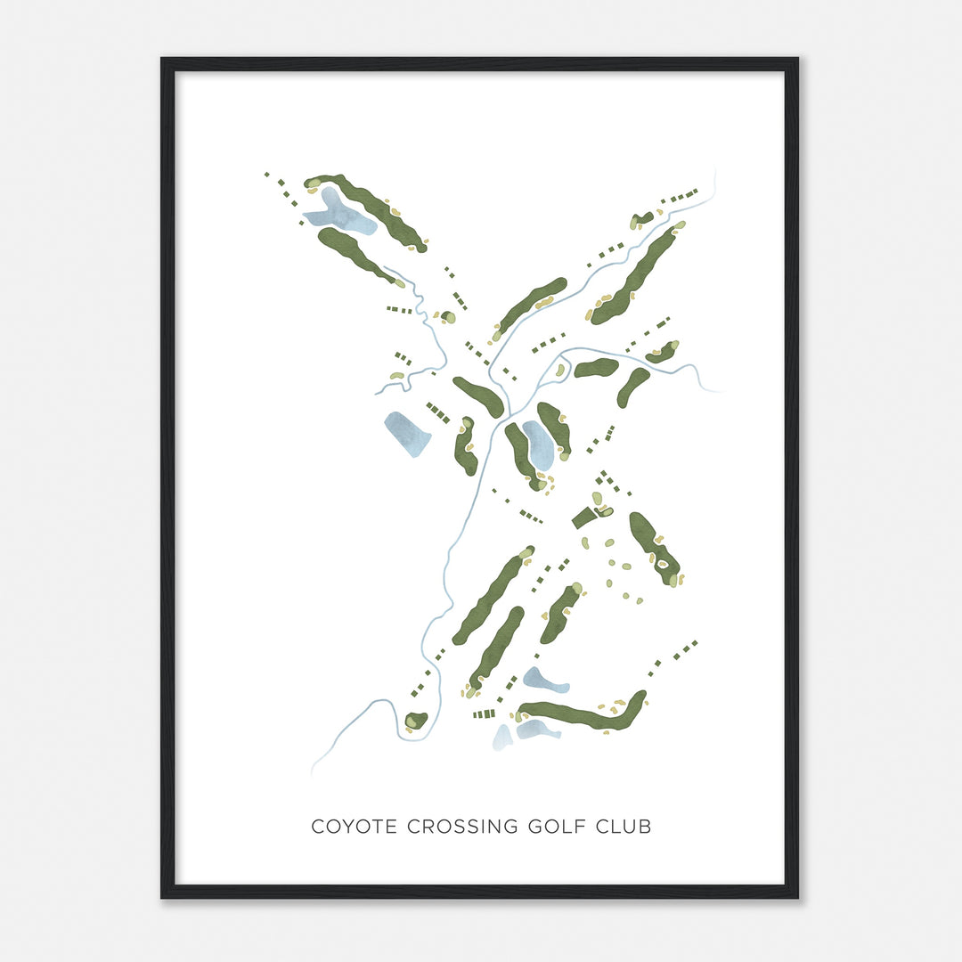 Print of Coyote Crossing Golf Club Modern Map