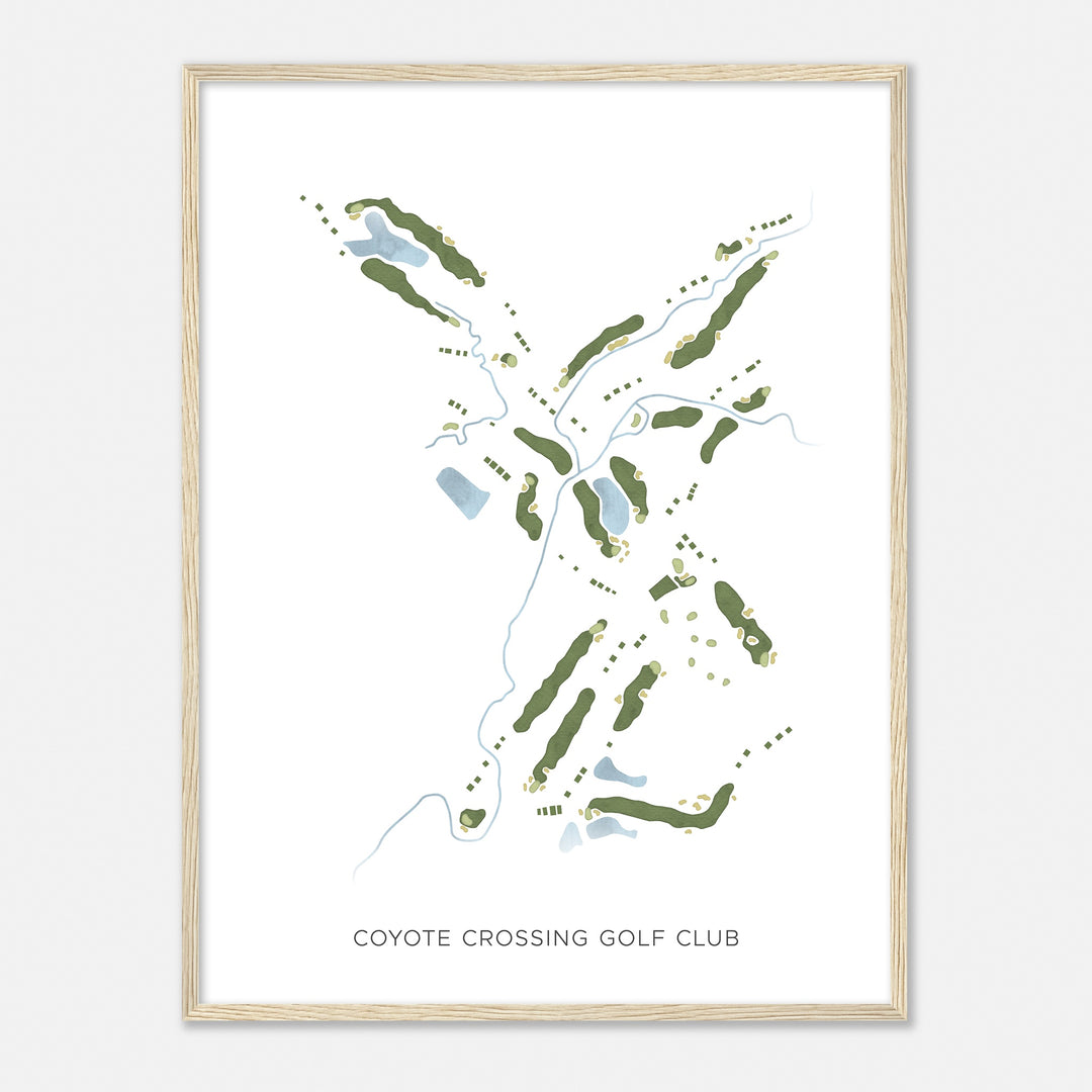 Print of Coyote Crossing Golf Club Modern Map