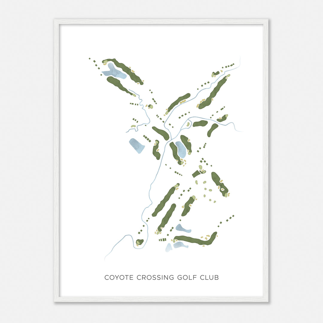 Print of Coyote Crossing Golf Club Modern Map