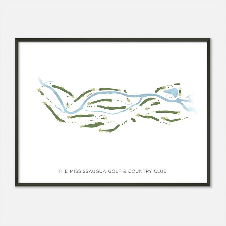 Print of The Mississaugua Golf & Country Club Modern Map
