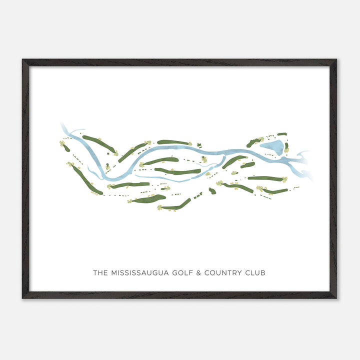 Print of The Mississaugua Golf & Country Club Modern Map