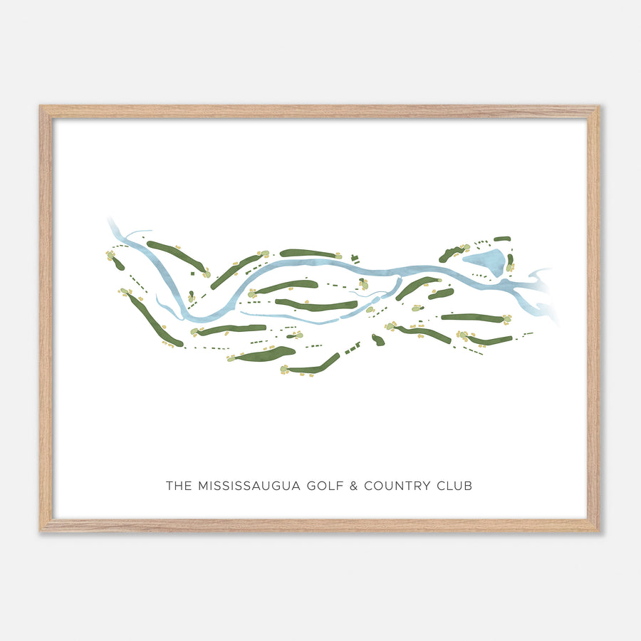 Print of The Mississaugua Golf & Country Club Modern Map