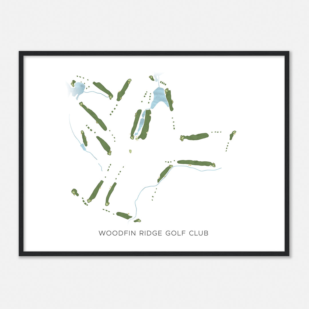 Print of Woodfin Ridge Golf Club Modern Map