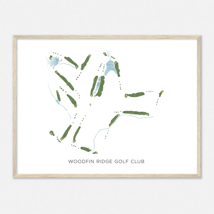 Print of Woodfin Ridge Golf Club Modern Map