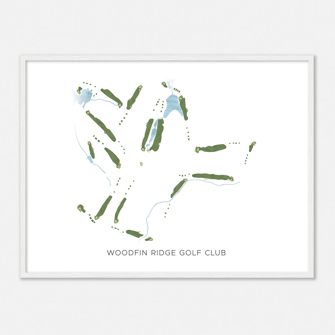 Print of Woodfin Ridge Golf Club Modern Map