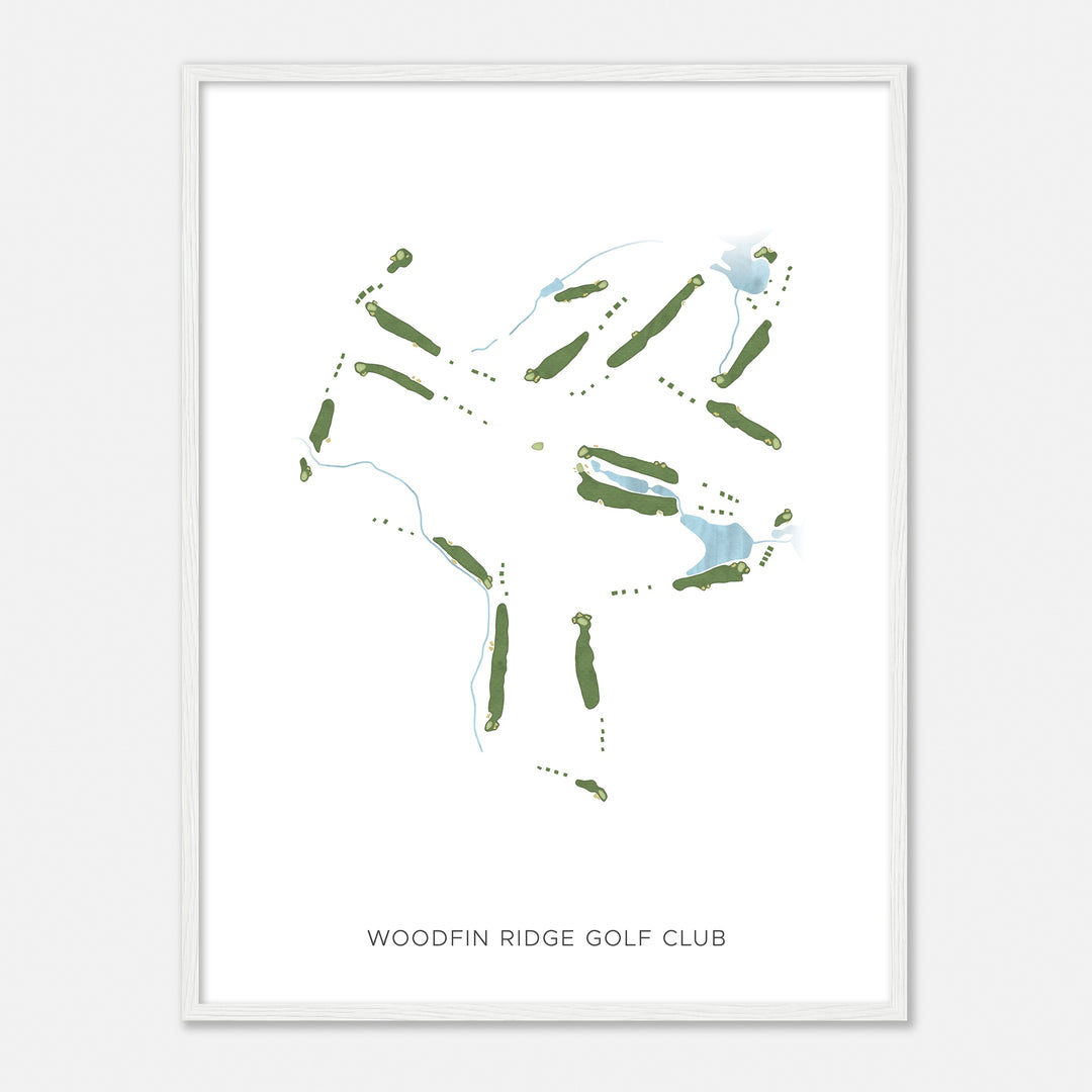 Print of Woodfin Ridge Golf Club Modern Map