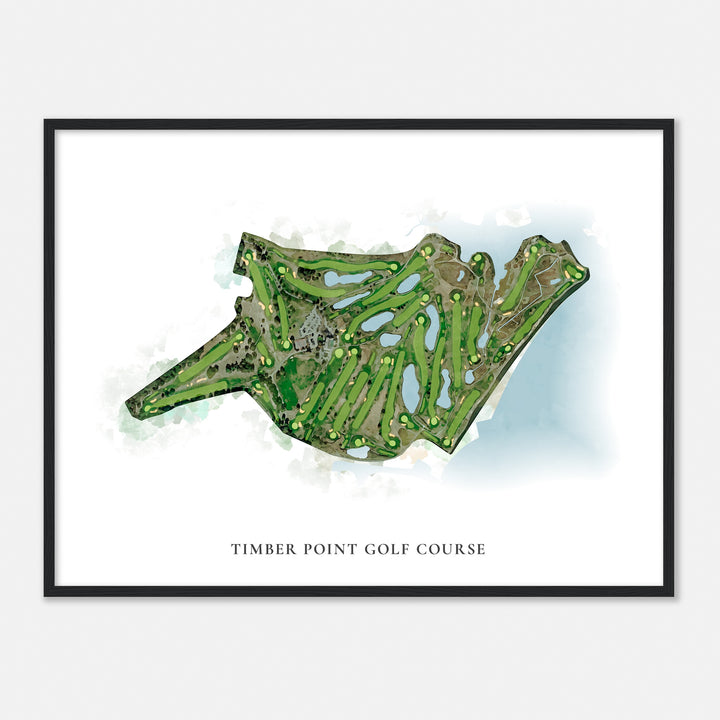 Print of Timber Point Golf Course Classic Map