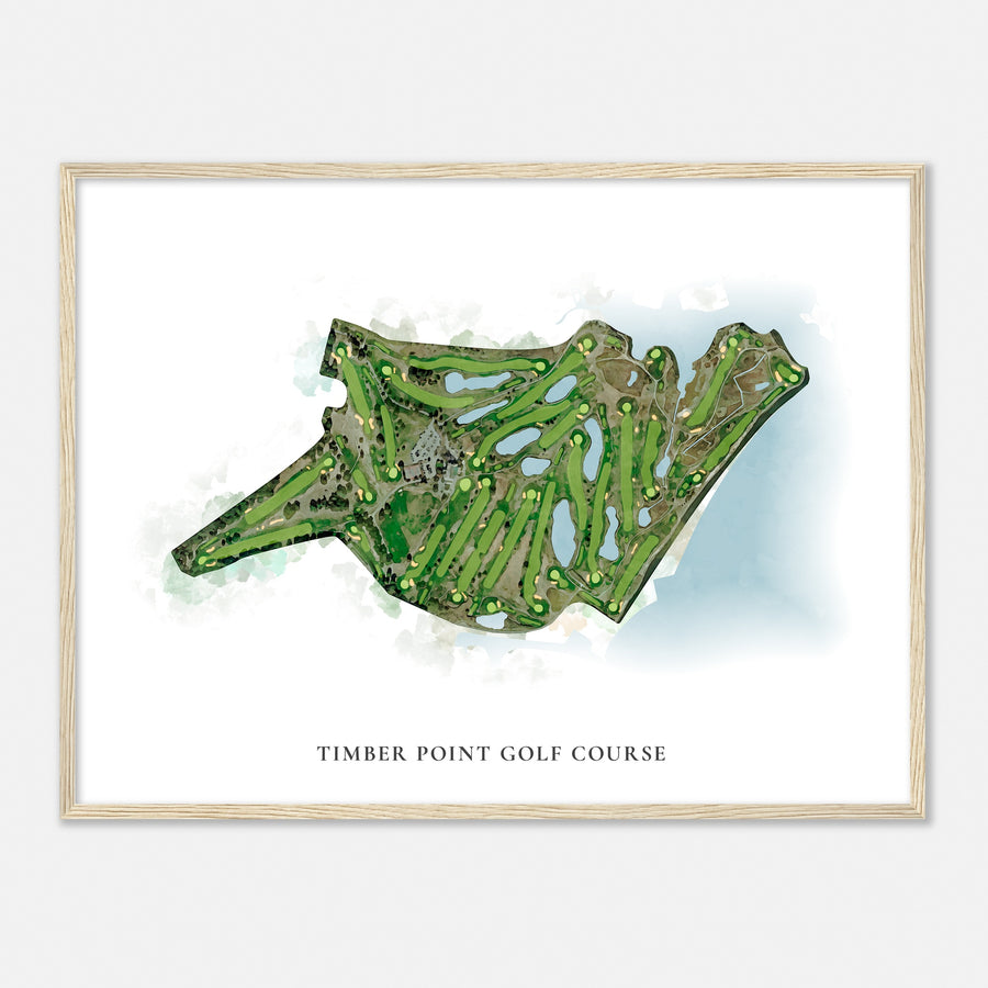 Print of Timber Point Golf Course Classic Map