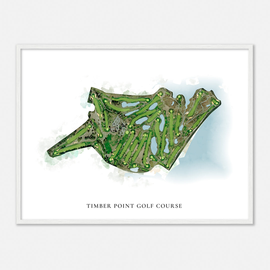 Print of Timber Point Golf Course Classic Map