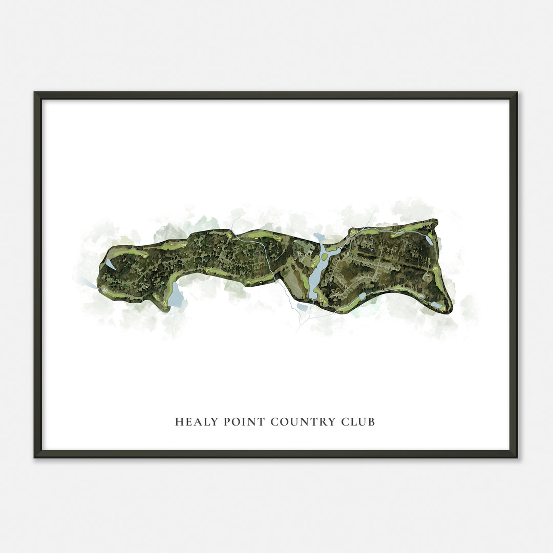 Print of Healy Point Country Club Classic Map