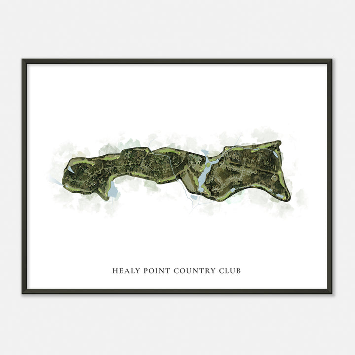 Print of Healy Point Country Club Classic Map