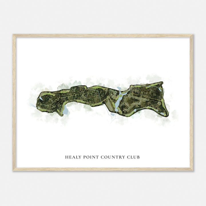 Print of Healy Point Country Club Classic Map