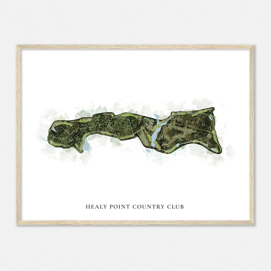 Print of Healy Point Country Club Classic Map