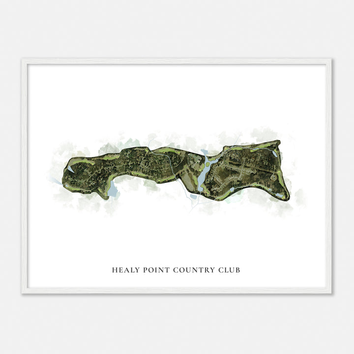 Print of Healy Point Country Club Classic Map