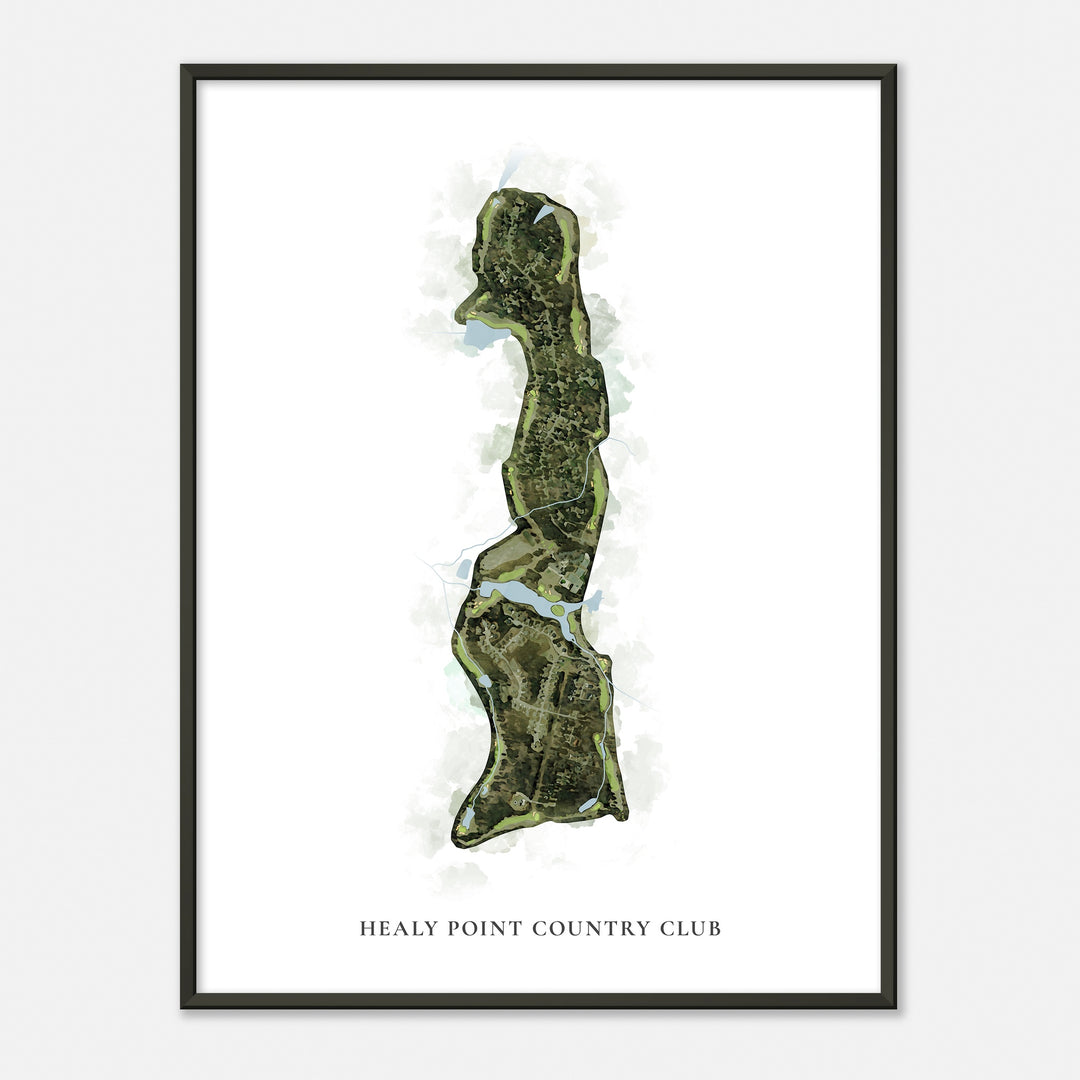 Print of Healy Point Country Club Classic Map