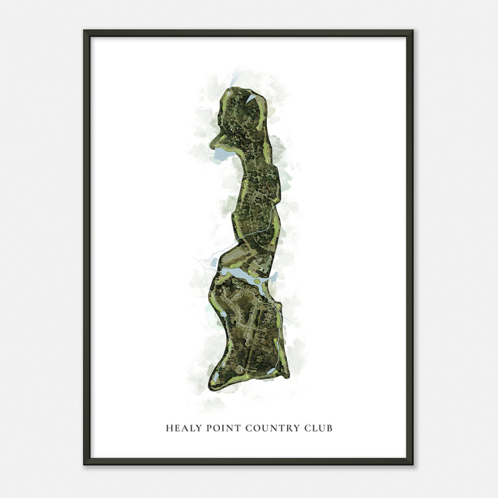 Print of Healy Point Country Club Classic Map