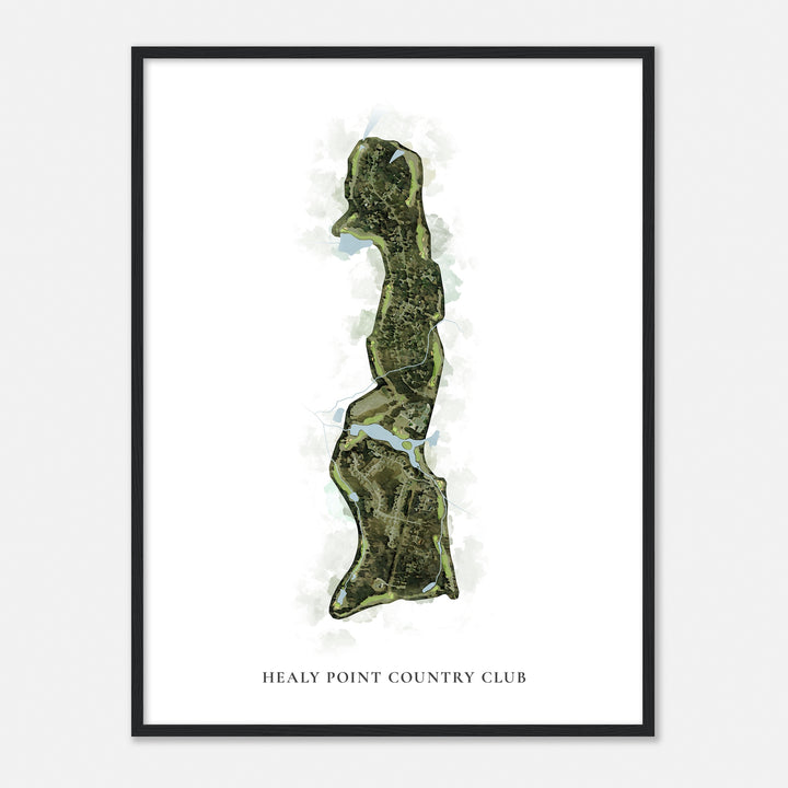 Print of Healy Point Country Club Classic Map