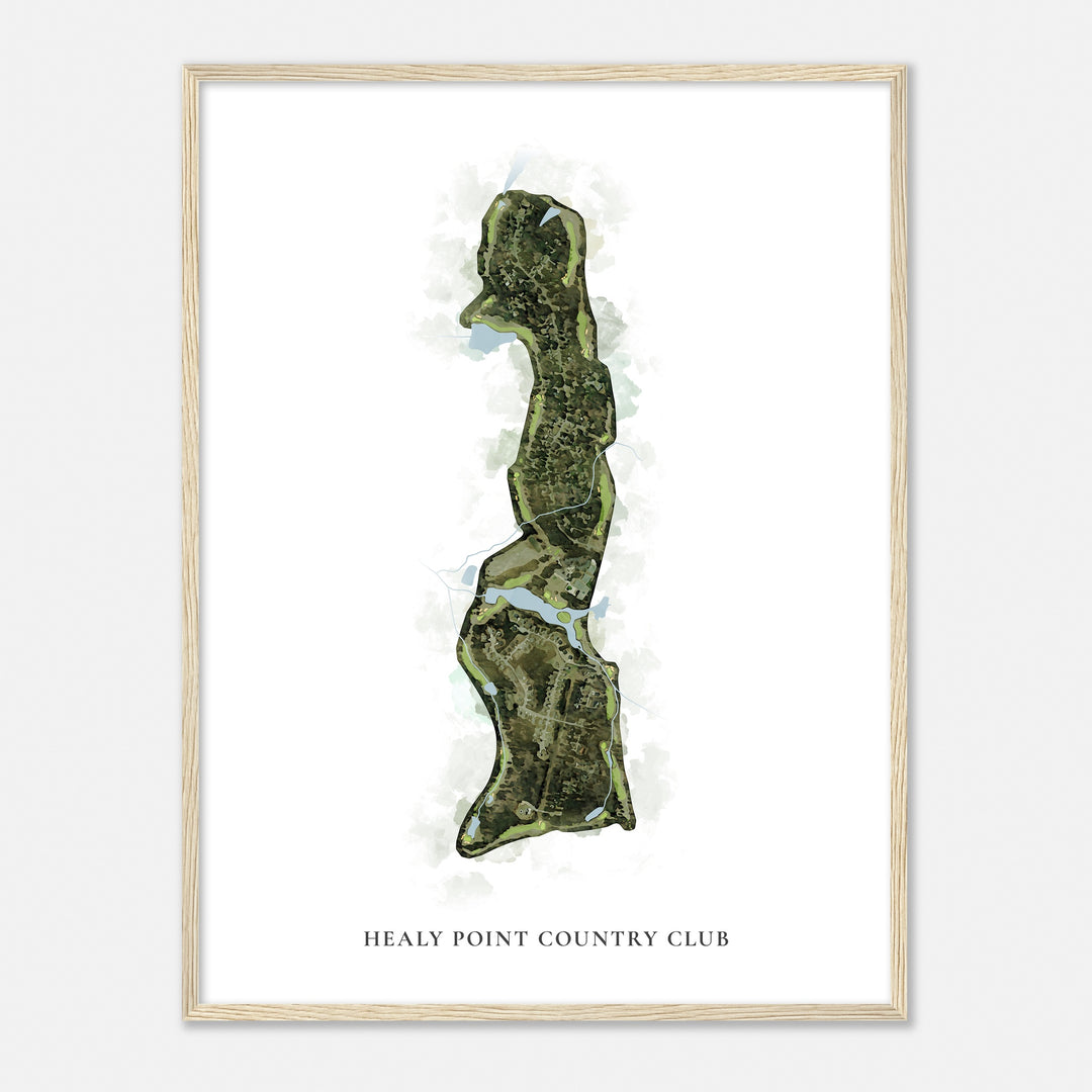 Print of Healy Point Country Club Classic Map