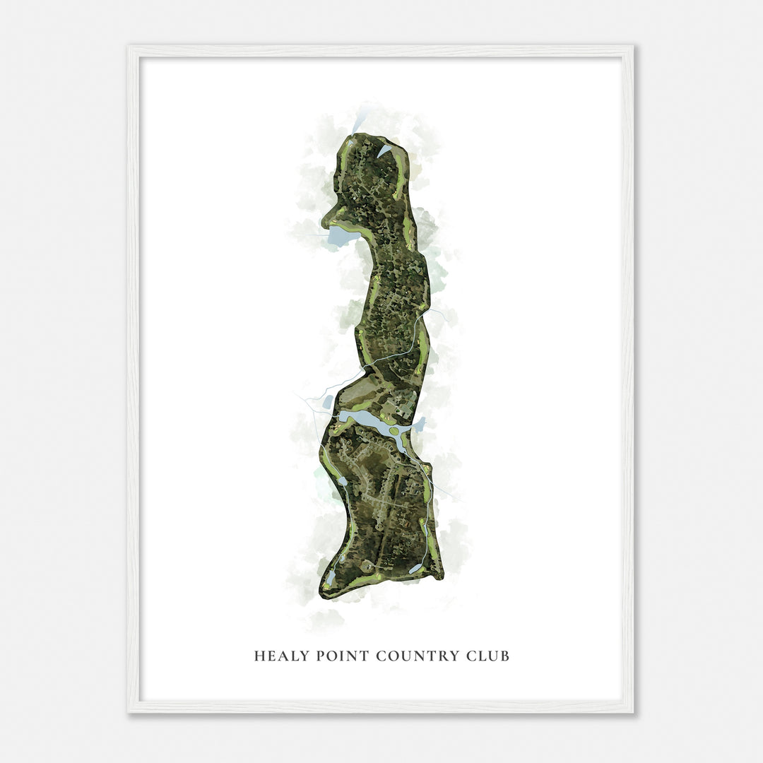 Print of Healy Point Country Club Classic Map