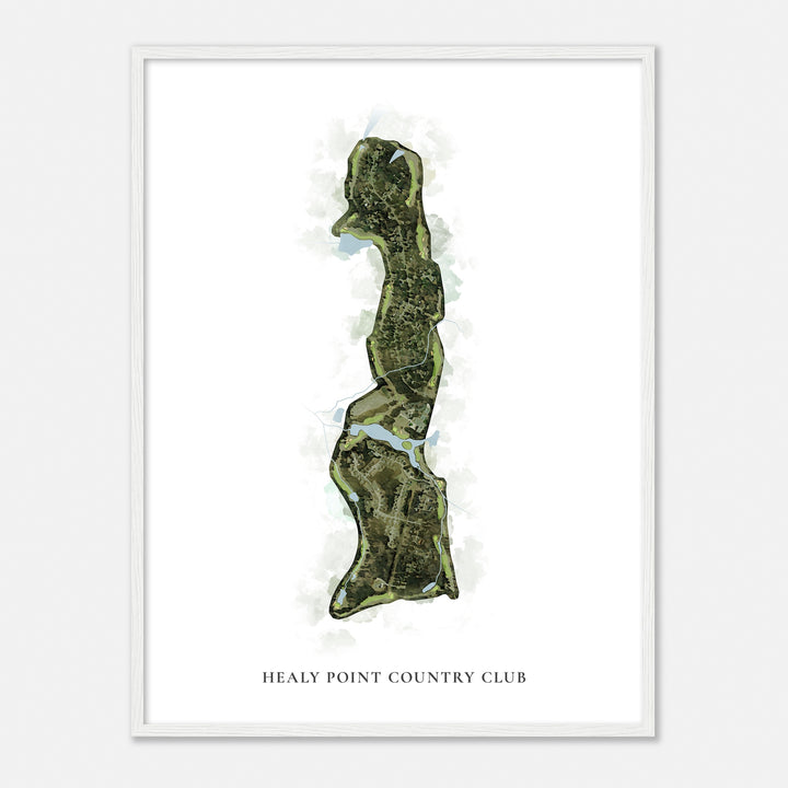 Print of Healy Point Country Club Classic Map