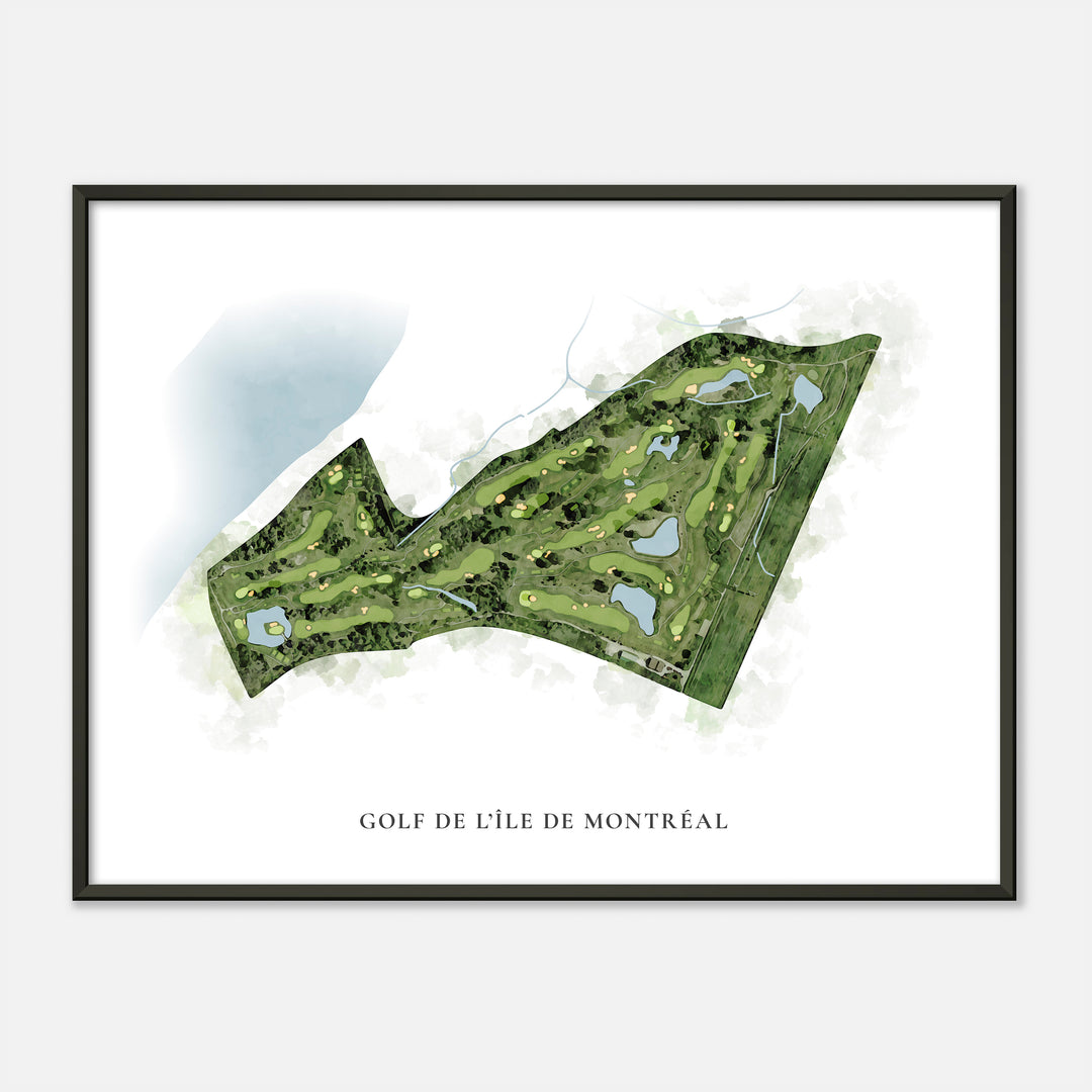 Print of Golf De L'Île De Montréal Classic Map