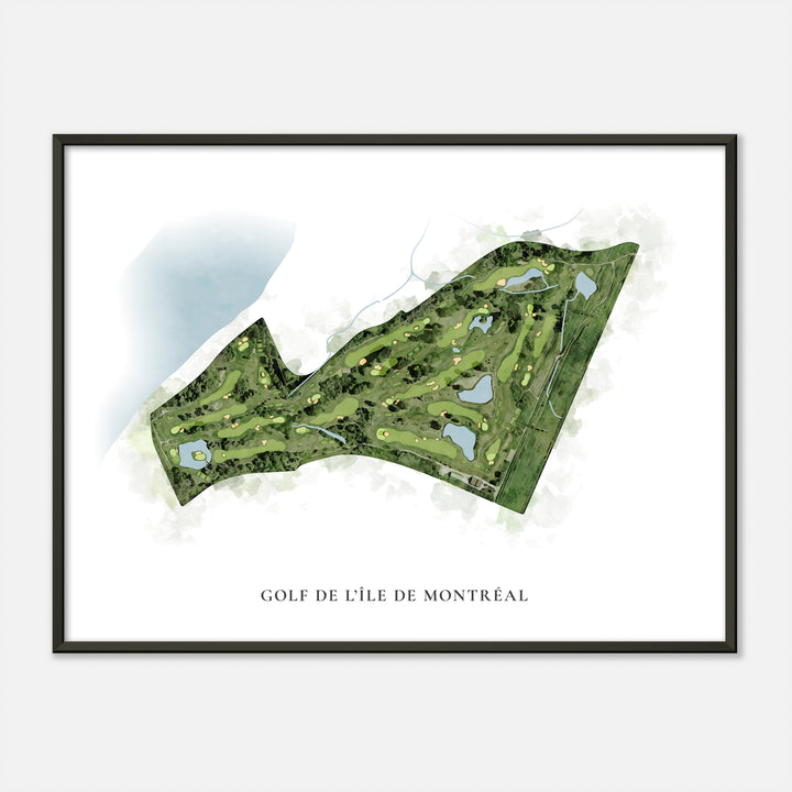Print of Golf De L'Île De Montréal Classic Map