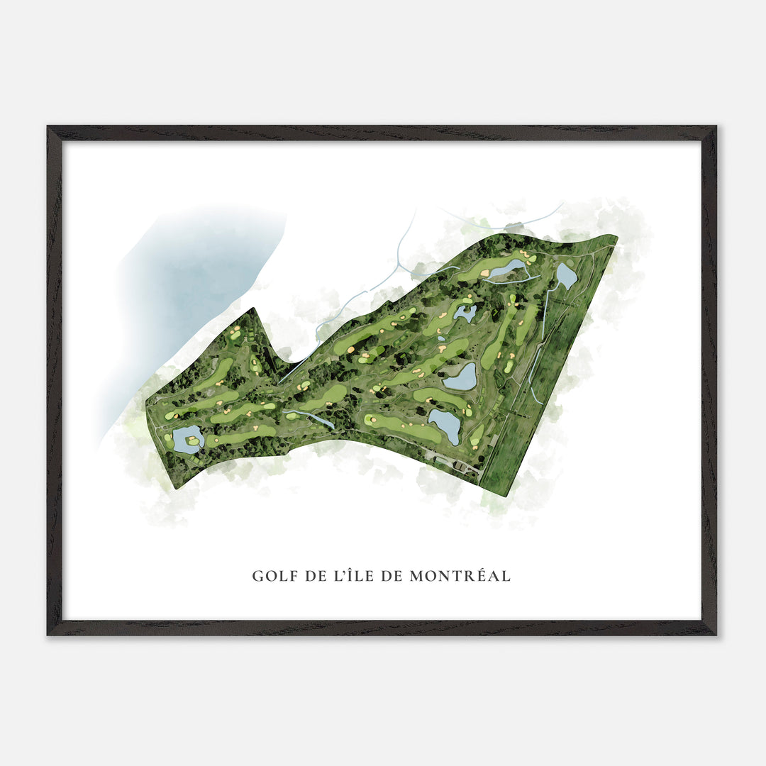 Print of Golf De L'Île De Montréal Classic Map