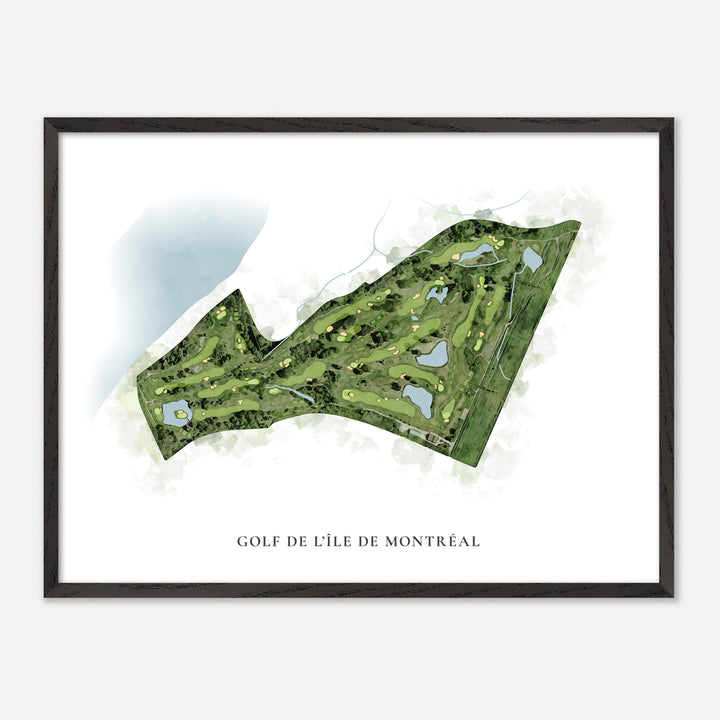 Print of Golf De L'Île De Montréal Classic Map