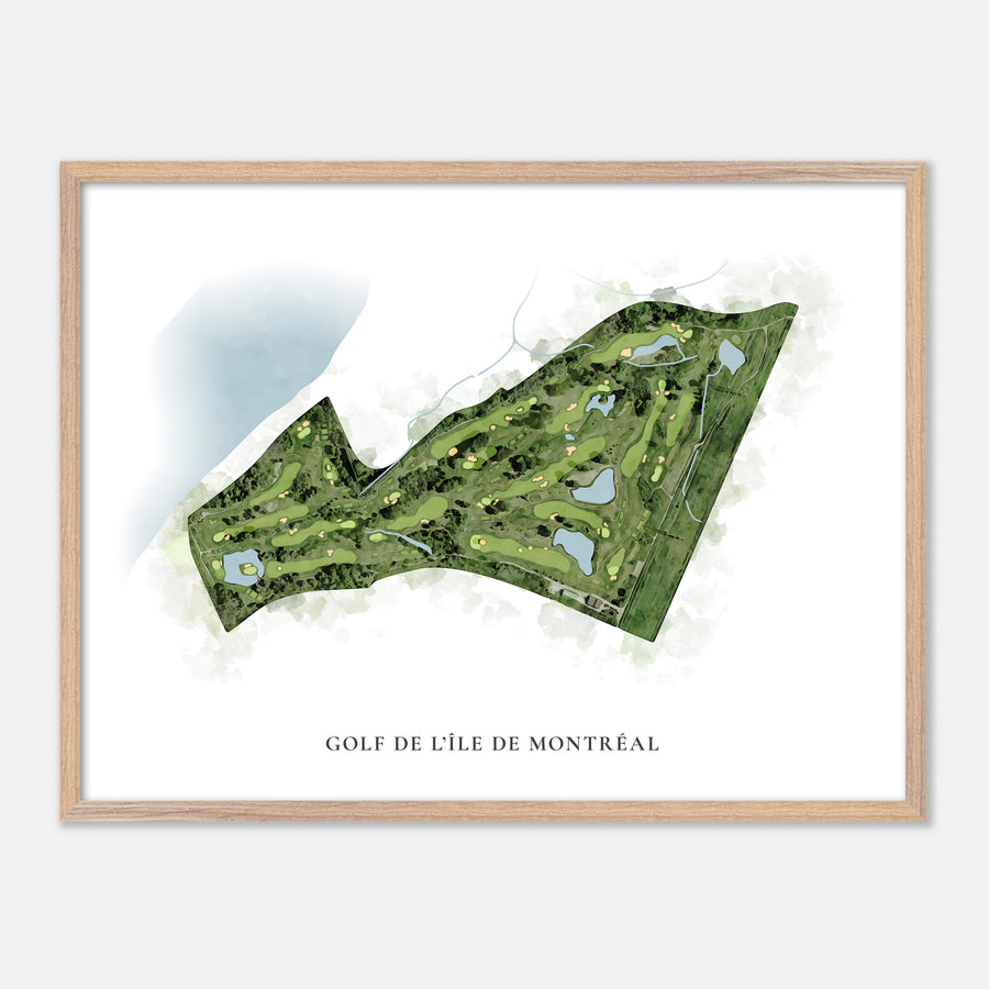 Print of Golf De L'Île De Montréal Classic Map