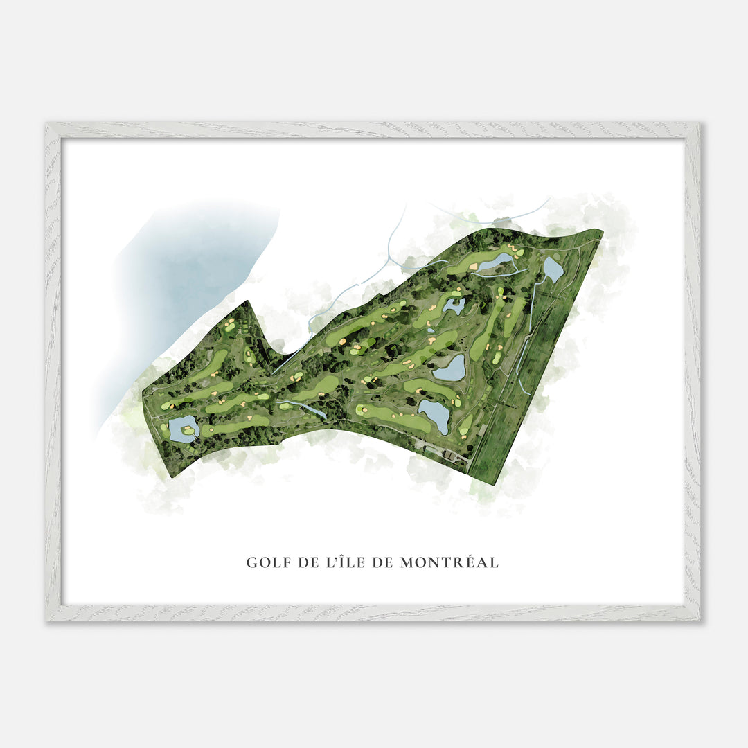 Print of Golf De L'Île De Montréal Classic Map