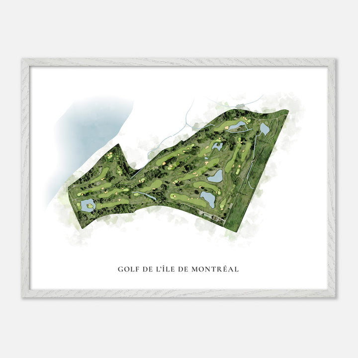 Print of Golf De L'Île De Montréal Classic Map