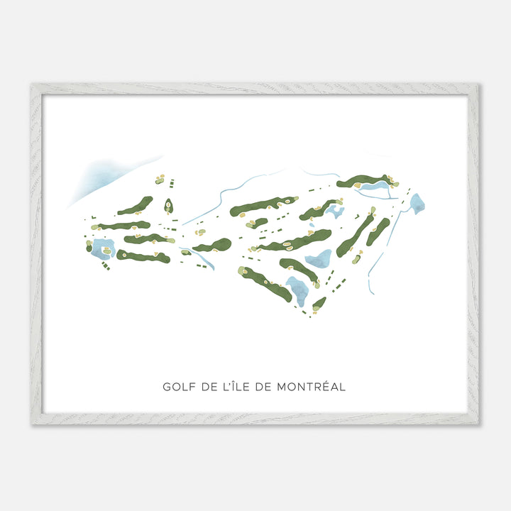 Print of Golf De L'Île De Montréal Modern Map