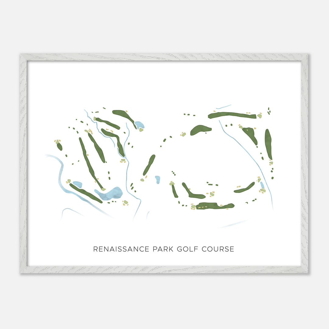 Print of Renaissance Park Golf Course Modern Map